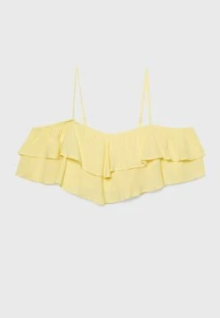 StradivariusRUFFLED - Blus - Yellow -Vero Moda butik. 0182d3745aa043d7b7396cf4eff7f879