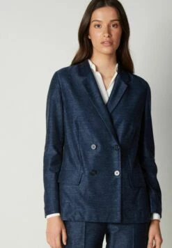 FalconeriDOPPELREIHER - Kort Kappa / Rock - Blau/denim Blue