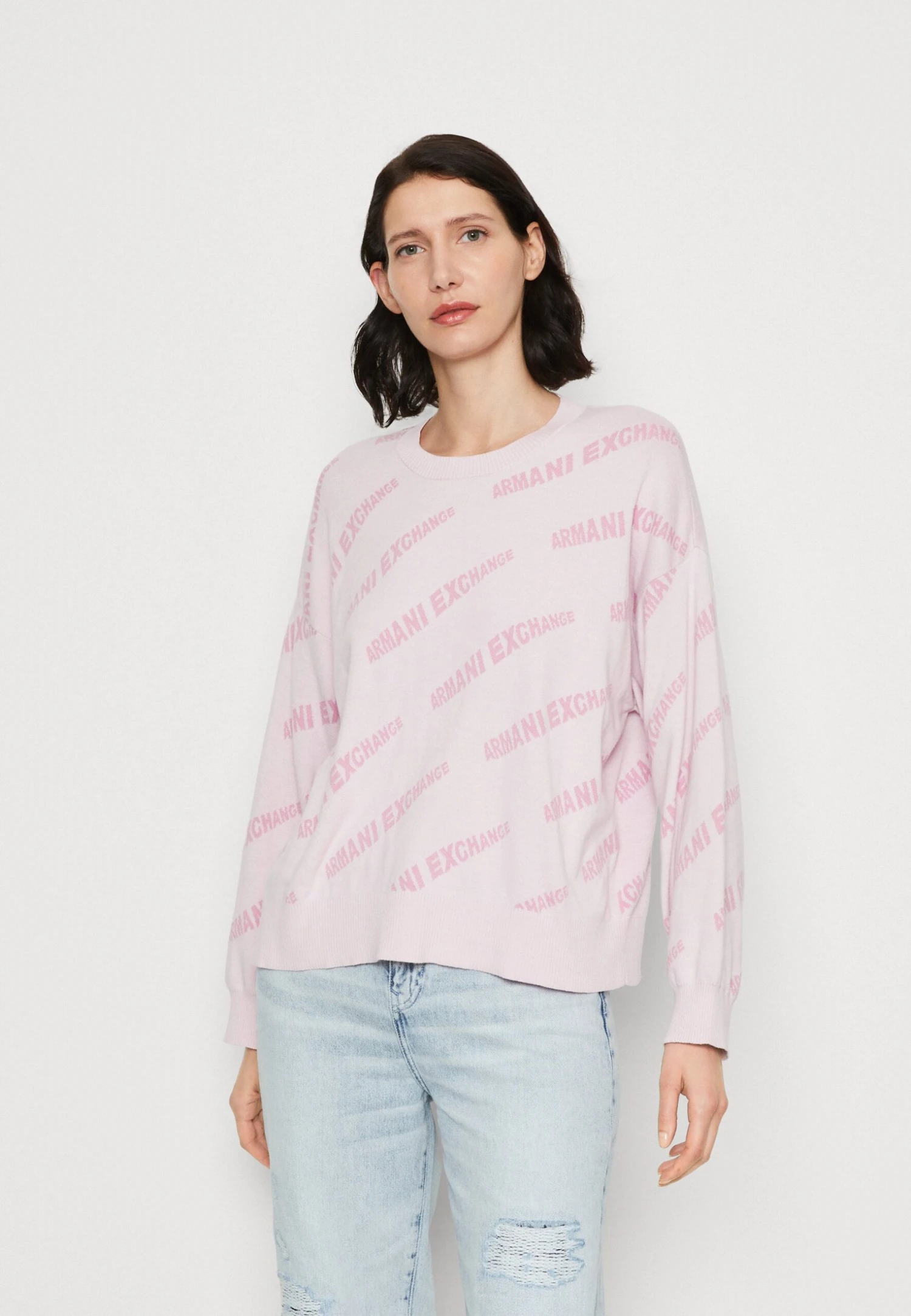Armani ExchangePULLOVER - Stickad Tröja - Illusion Password 3 Armani ExchangePULLOVER - Stickad Tröja - Illusion Password