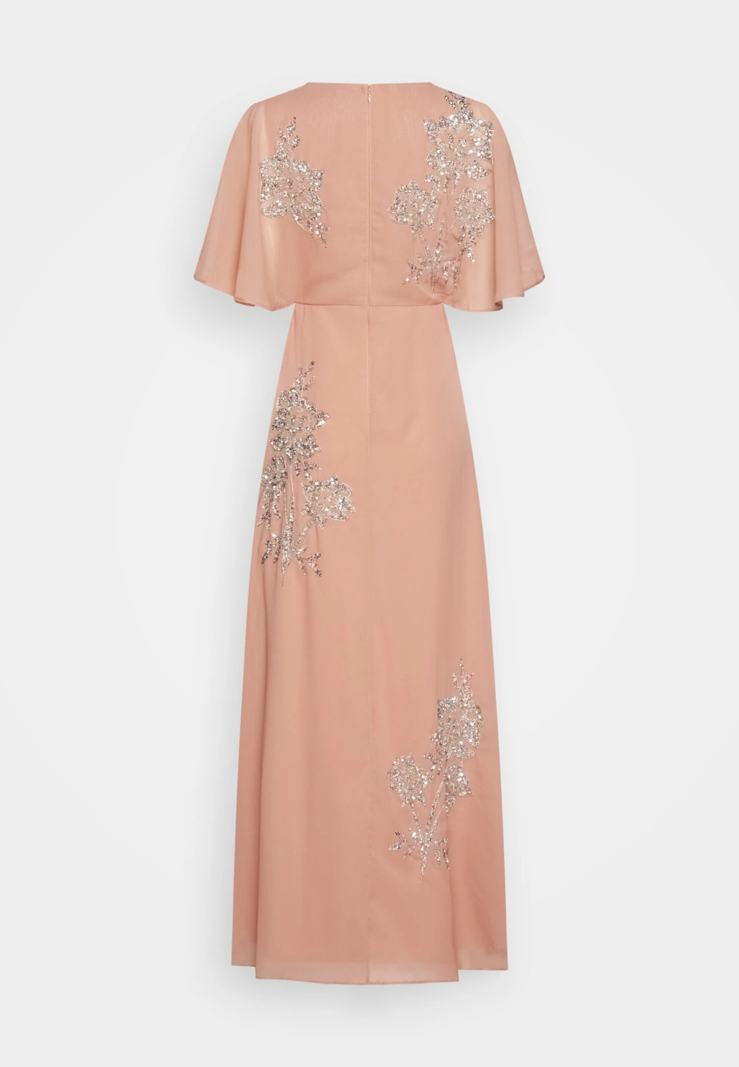 Maya DeluxeWRAP KIMONO SLEEVE CONTRAST EMBELLISHED MAXI - Festklänning - Terracotta 4 Maya DeluxeWRAP KIMONO SLEEVE CONTRAST EMBELLISHED MAXI - Festklänning - Terracotta - Bild 2