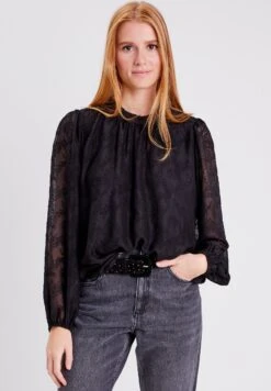 BONOBO JeansMIT LANGEN ÄRMELN - Blus - Noir