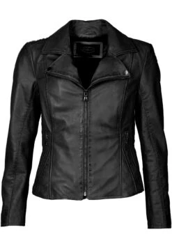 JCCMIT ZIERNÄHTEN UND HEMDKRAGEN ERIJONA - Skinnjacka - Black