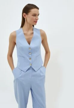 KotonBELTE DETAIL CROP - Väst - Blue 8 KotonBELTE DETAIL CROP - Väst - Blue -Vero Moda butik. 1ad46435d47a41238ffa9cd6d4ad8561