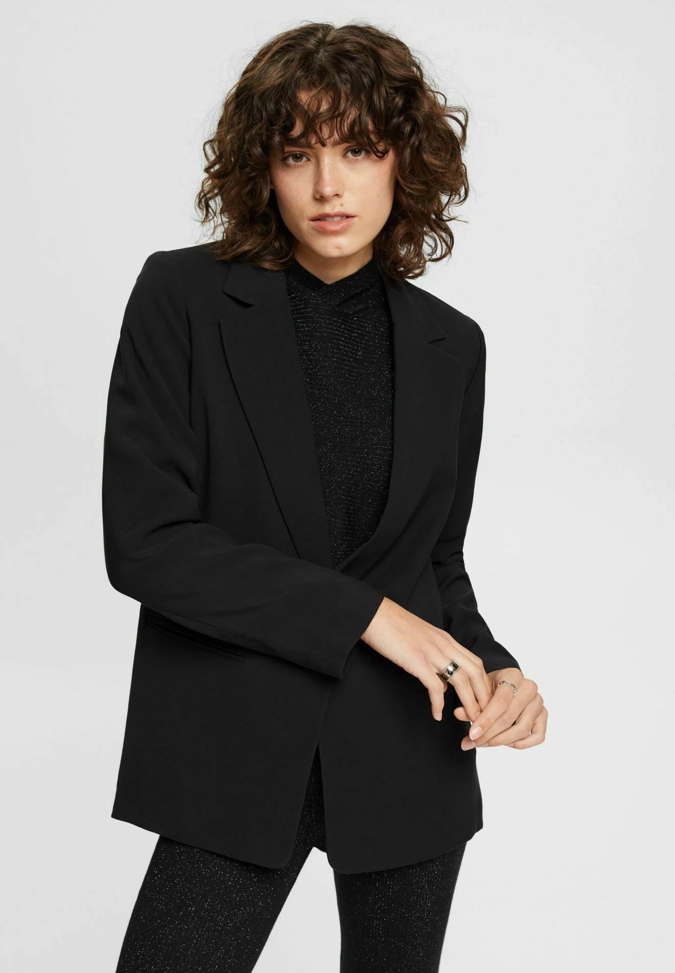 Edc By EspritEINREIHIGER - Kort Kappa / Rock - Black 3 Edc By EspritEINREIHIGER - Kort Kappa / Rock - Black