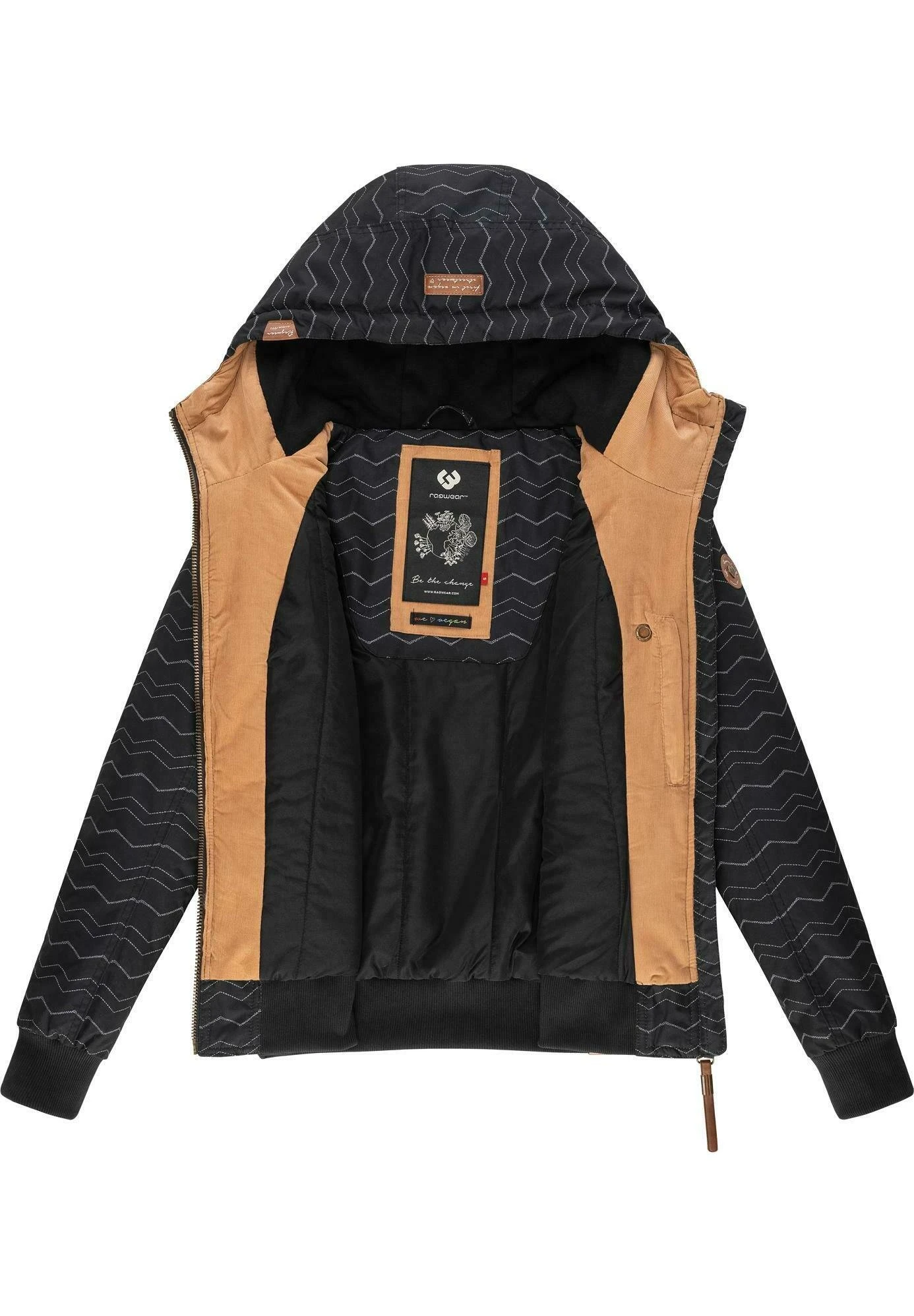 RagwearDRUNA ZIG ZAG - Vinterjacka - Black 5 RagwearDRUNA ZIG ZAG - Vinterjacka - Black - Bild 3