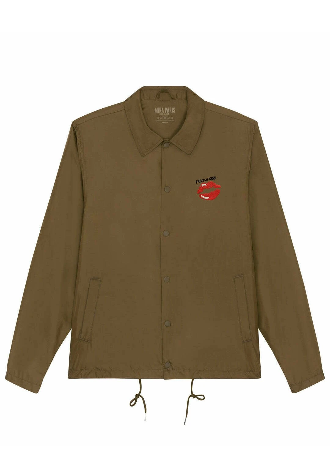 Mira ParisَFRENCH KISS EMBROIDERY UNISEX - Tunn Jacka - Khaki 3 Mira ParisَFRENCH KISS EMBROIDERY UNISEX - Tunn Jacka - Khaki