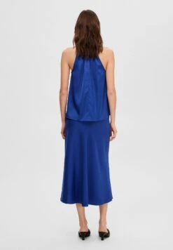Selected FemmeSLFRACHELLE HALTER NECK TOP - Linne - Royal Blue -Vero Moda butik. 31dd4e811db6413b855461adccdac2be