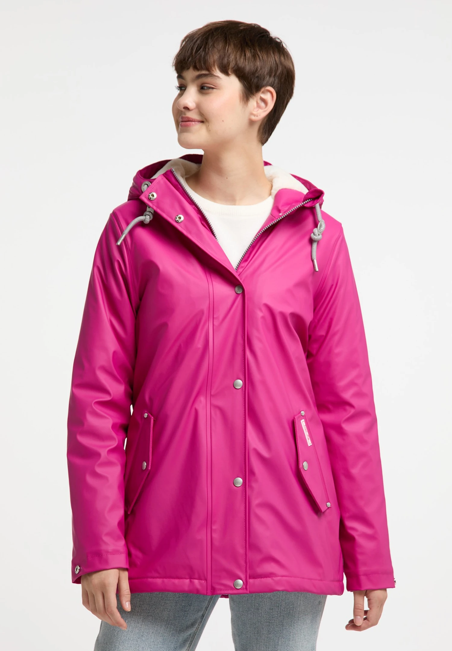 MyMoMYMO REGENJACKE MIT WEBPELZFUTTER KEEPSUDRY - Outdoorjacka - Fuchsiapink 3 MyMoMYMO REGENJACKE MIT WEBPELZFUTTER KEEPSUDRY - Outdoorjacka - Fuchsiapink