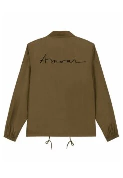 Mira ParisAMOUR ROCK BACK EMBROIDERY UNISEX - Tunn Jacka - Khaki