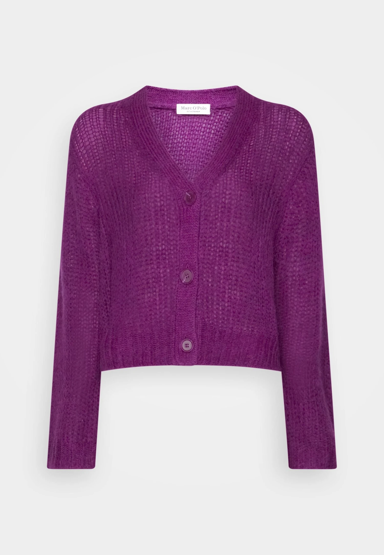Marc O'PoloCARDIGAN LONGSLEEVE V-NECK - Kofta - Purple Berry 3 Marc O'PoloCARDIGAN LONGSLEEVE V-NECK - Kofta - Purple Berry