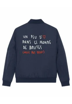 Mira ParisBRUTE BACK EMBROIDERY UNISEX - Bomberjacka - Dark Blue