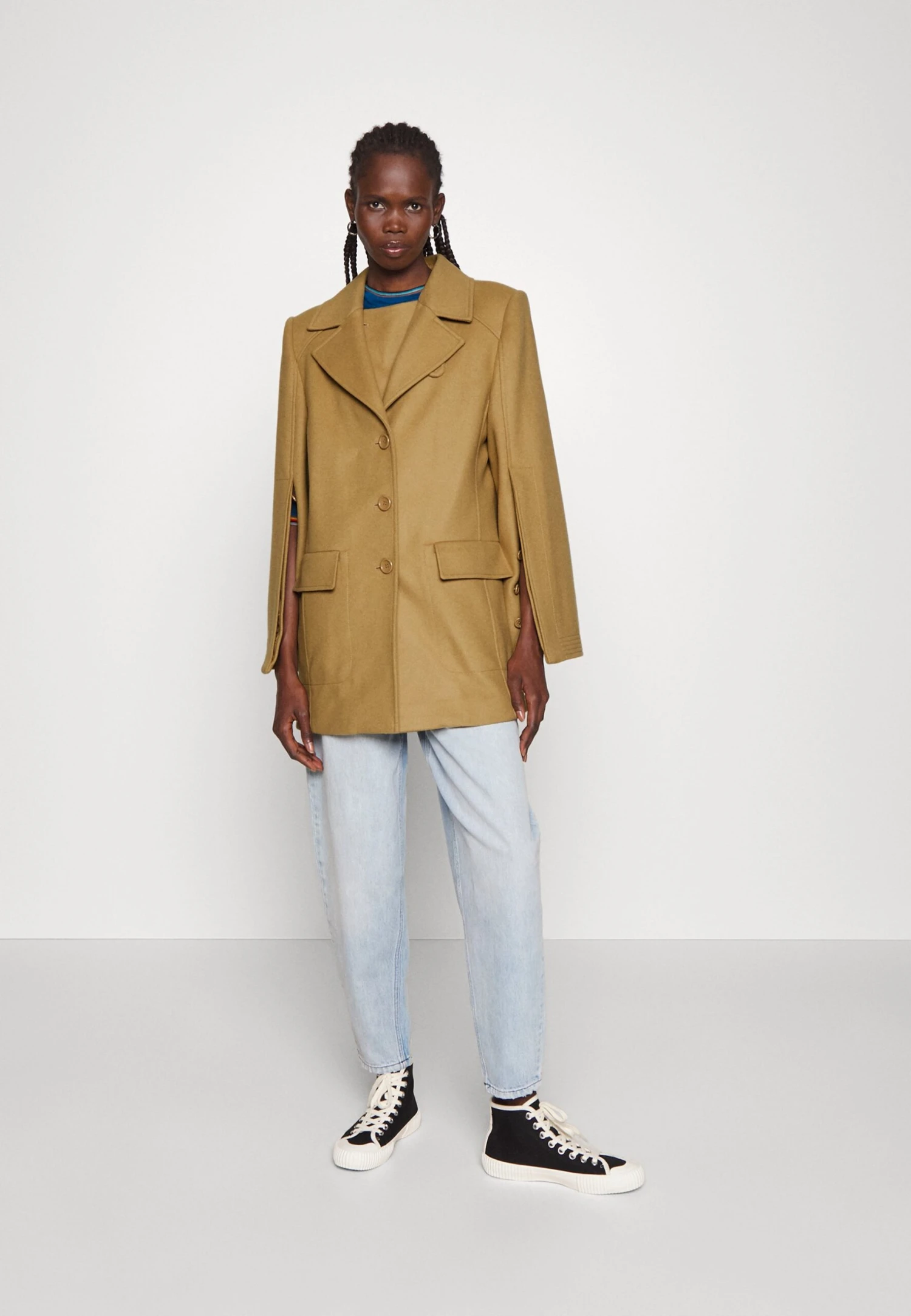 Alberta FerrettiLONG JACKET - Kort Kappa / Rock - Beige 4 Alberta FerrettiLONG JACKET - Kort Kappa / Rock - Beige - Bild 2