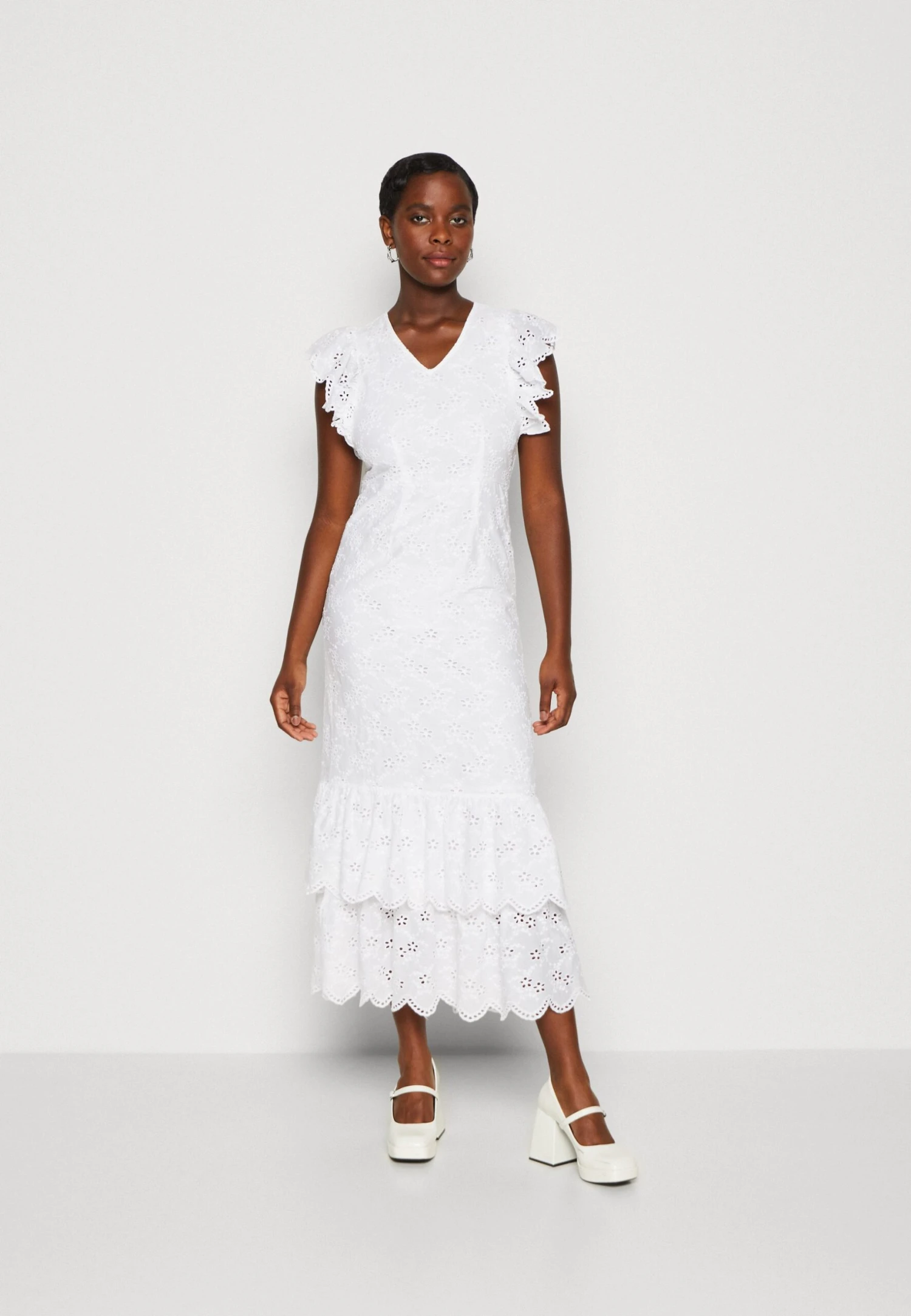 YASYASJENNA FRILL DRESS - Vardagsklänning - Star White 3 YASYASJENNA FRILL DRESS - Vardagsklänning - Star White