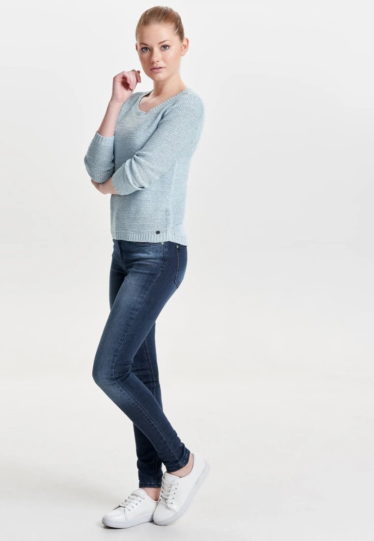 ONLYONLGEENA XO LS NOOS - Stickad Tröja - Light Blue 4 ONLYONLGEENA XO LS NOOS - Stickad Tröja - Light Blue - Bild 2