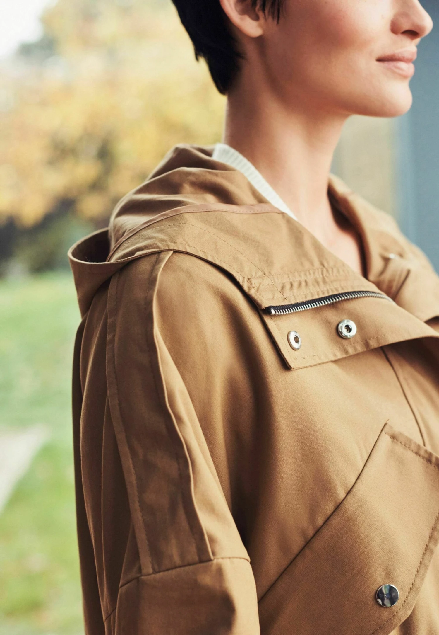 NextUTILITY RAIN WITH ADJUSTABLE WAIST STANDARD - Regnjacka - Deep Camel Brown 4 NextUTILITY RAIN WITH ADJUSTABLE WAIST STANDARD - Regnjacka - Deep Camel Brown - Bild 3