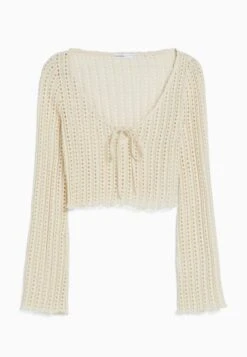 BershkaWITH LONG FLARED SLEEVES - Stickad Tröja - Beige 13 BershkaWITH LONG FLARED SLEEVES - Stickad Tröja - Beige -Vero Moda butik. 57414956a08942368042177c0565aead