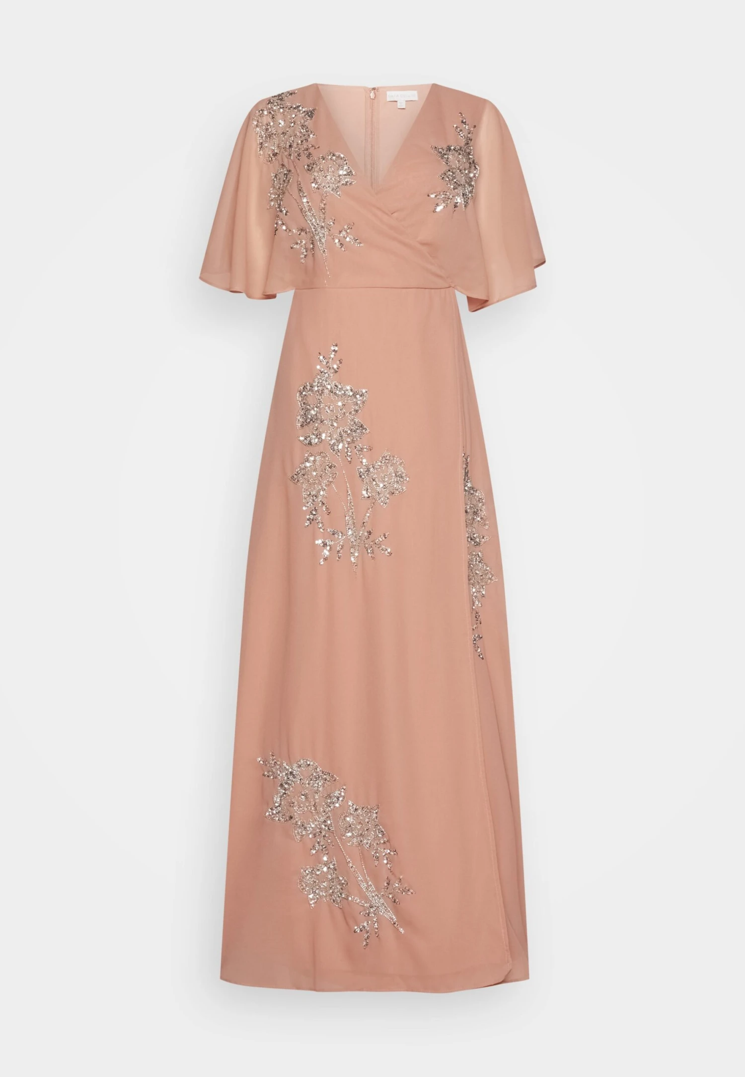 Maya DeluxeWRAP KIMONO SLEEVE CONTRAST EMBELLISHED MAXI - Festklänning - Terracotta 3 Maya DeluxeWRAP KIMONO SLEEVE CONTRAST EMBELLISHED MAXI - Festklänning - Terracotta