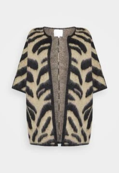 Vero Moda butik. 32 La Strada UnicaZEE CAPE COATIGAN - Kofta - Black/cornstalk/tannin