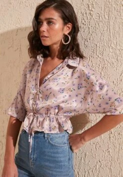 TrendyolTWOSS - Skjorta - Pink -Vero Moda butik. 627fb3536f174312a857968731620bc4