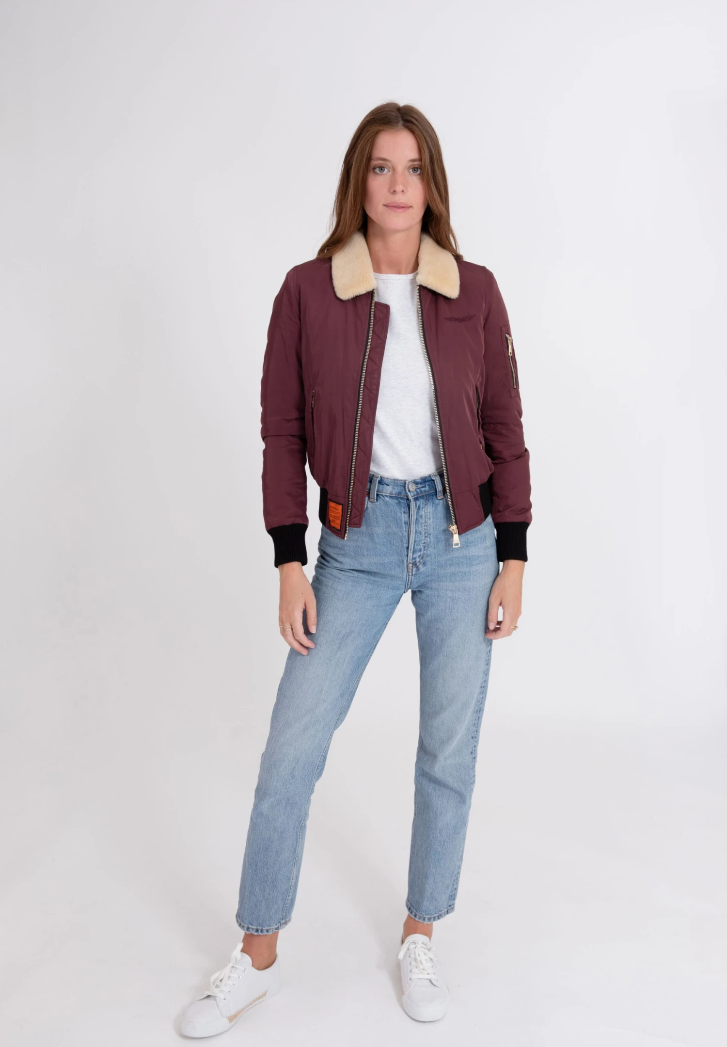 BombersBARCELONE - Bomberjacka - Burgundy 4 BombersBARCELONE - Bomberjacka - Burgundy - Bild 2