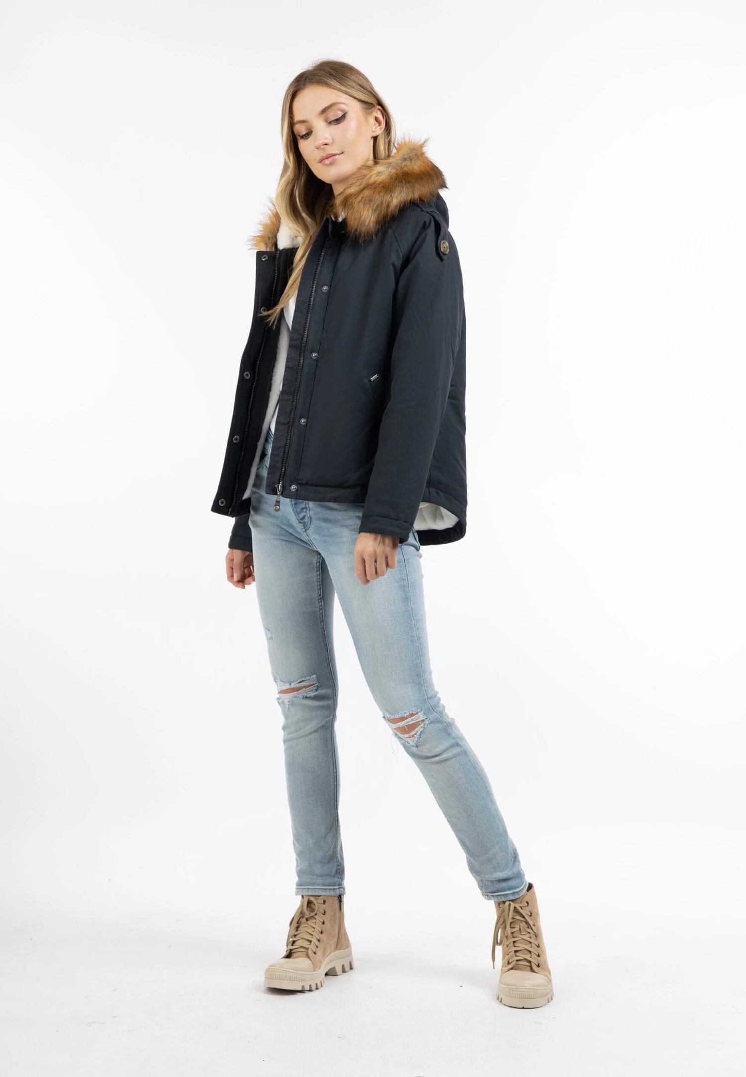 DreiMasterIMANE - Vinterjacka - Marine Weiss 4 DreiMasterIMANE - Vinterjacka - Marine Weiss - Bild 2