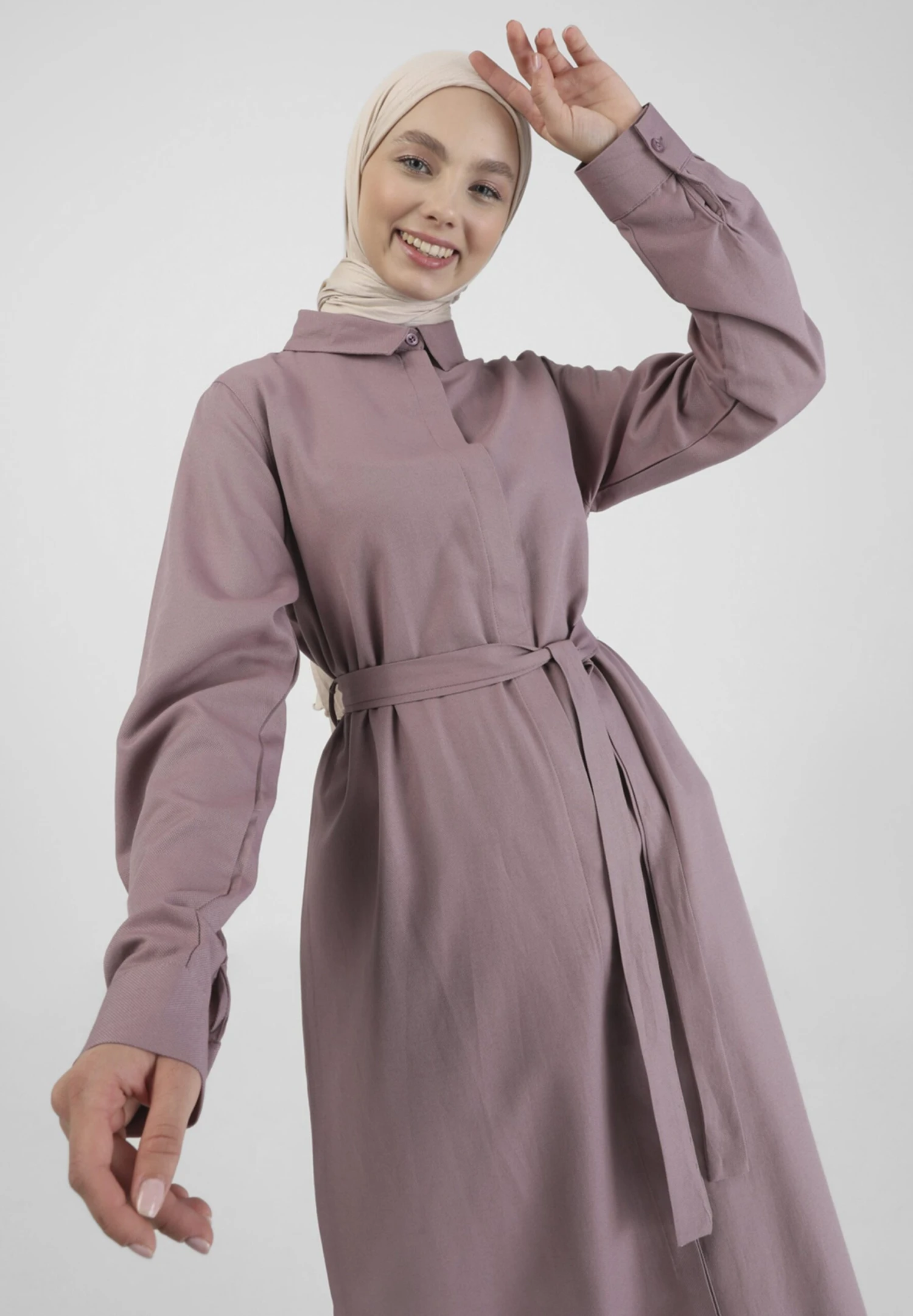 ModanisaSkjortklänning - Lilac 5 ModanisaSkjortklänning - Lilac - Bild 3