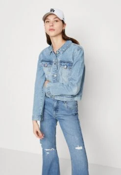 Cotton OnEMBROIDERED GIRLFRIEND JACKET - Jeansjacka - Blue -Vero Moda butik. 922fde9773e0429a8c5e8823c8026e2a