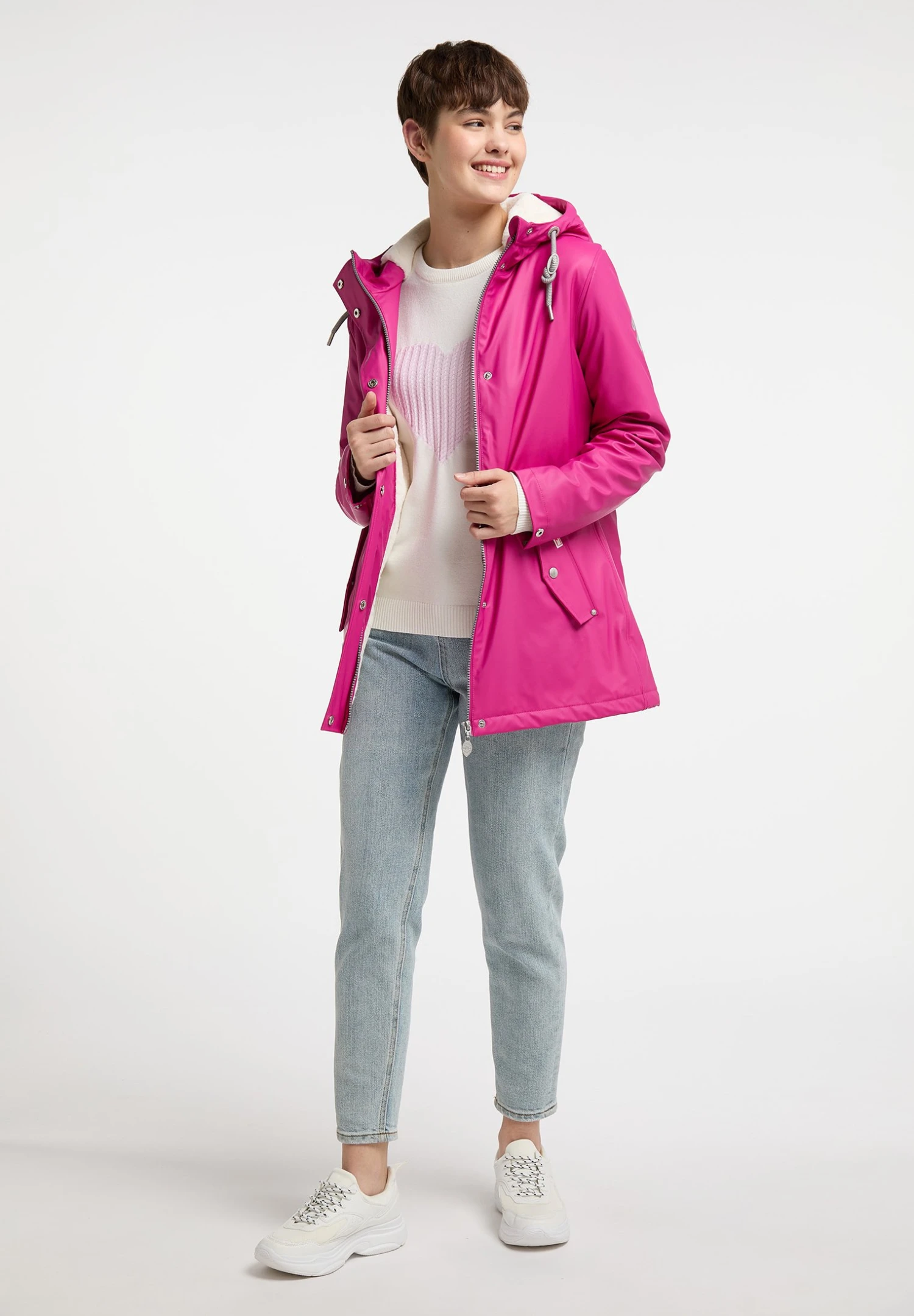 MyMoMYMO REGENJACKE MIT WEBPELZFUTTER KEEPSUDRY - Outdoorjacka - Fuchsiapink 4 MyMoMYMO REGENJACKE MIT WEBPELZFUTTER KEEPSUDRY - Outdoorjacka - Fuchsiapink - Bild 2
