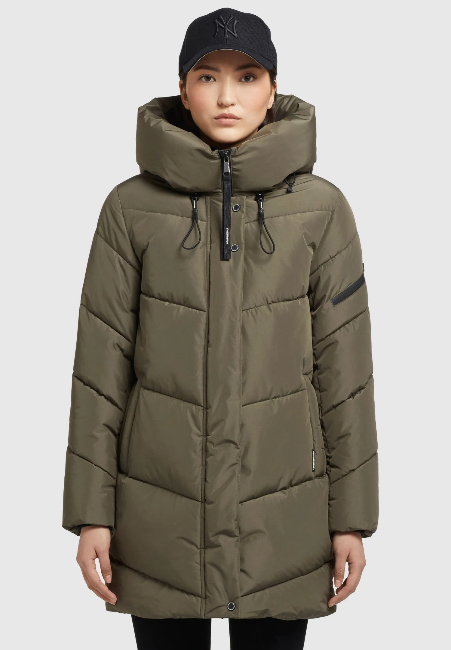 KhujoJORDIS 4 - Vinterkappa /-rock - Khaki Grün 3 KhujoJORDIS 4 - Vinterkappa /-rock - Khaki Grün