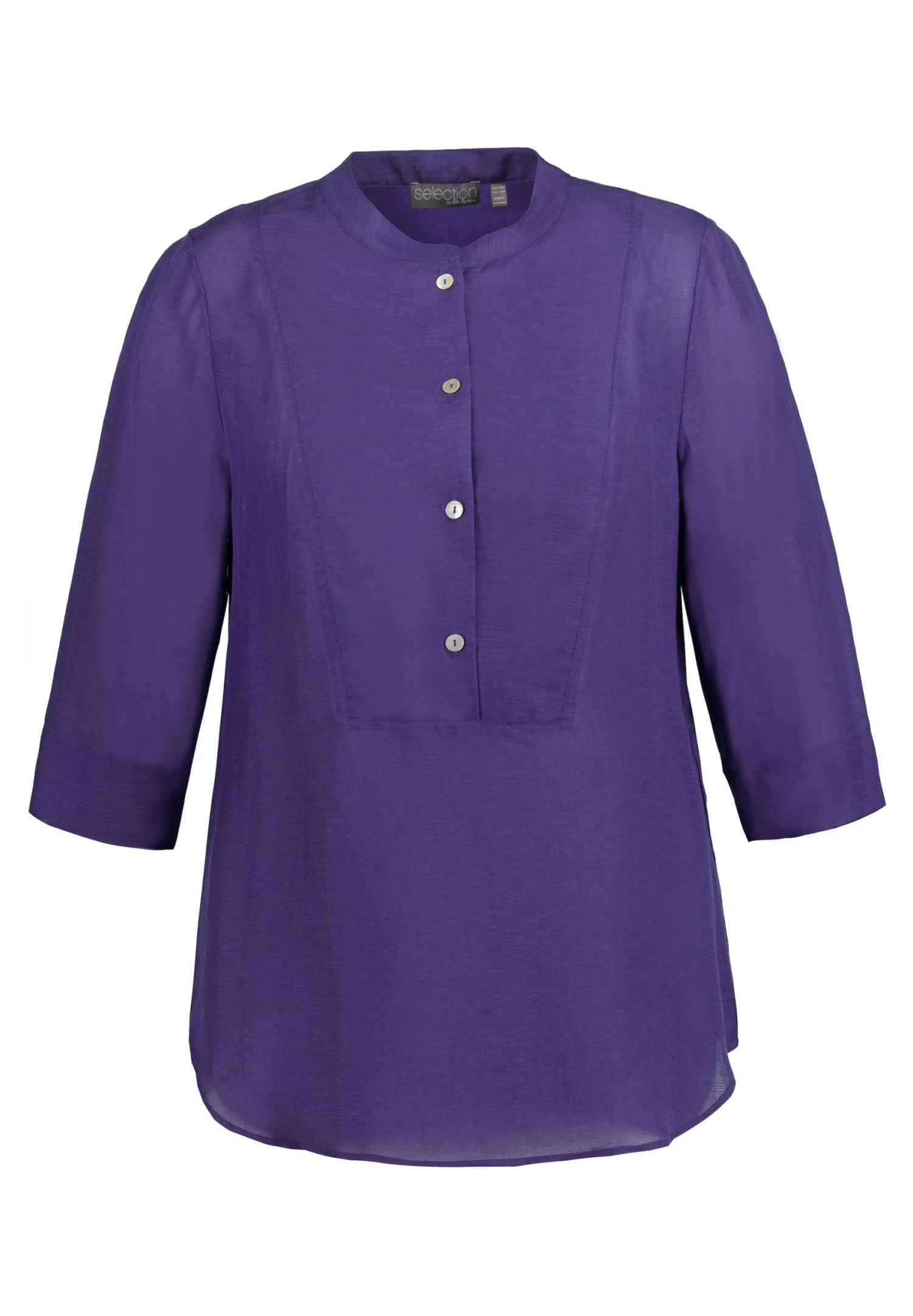 Ulla PopkenPLASTRON MANCHES 3/4 MÉLANGE - Tunika - Iris 6 Ulla PopkenPLASTRON MANCHES 3/4 MÉLANGE - Tunika - Iris - Bild 4