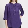 Ulla PopkenPLASTRON MANCHES 3/4 MÉLANGE - Tunika - Iris -Vero Moda butik. afe4dd13c98a4c82940f35b4d0a3ee93