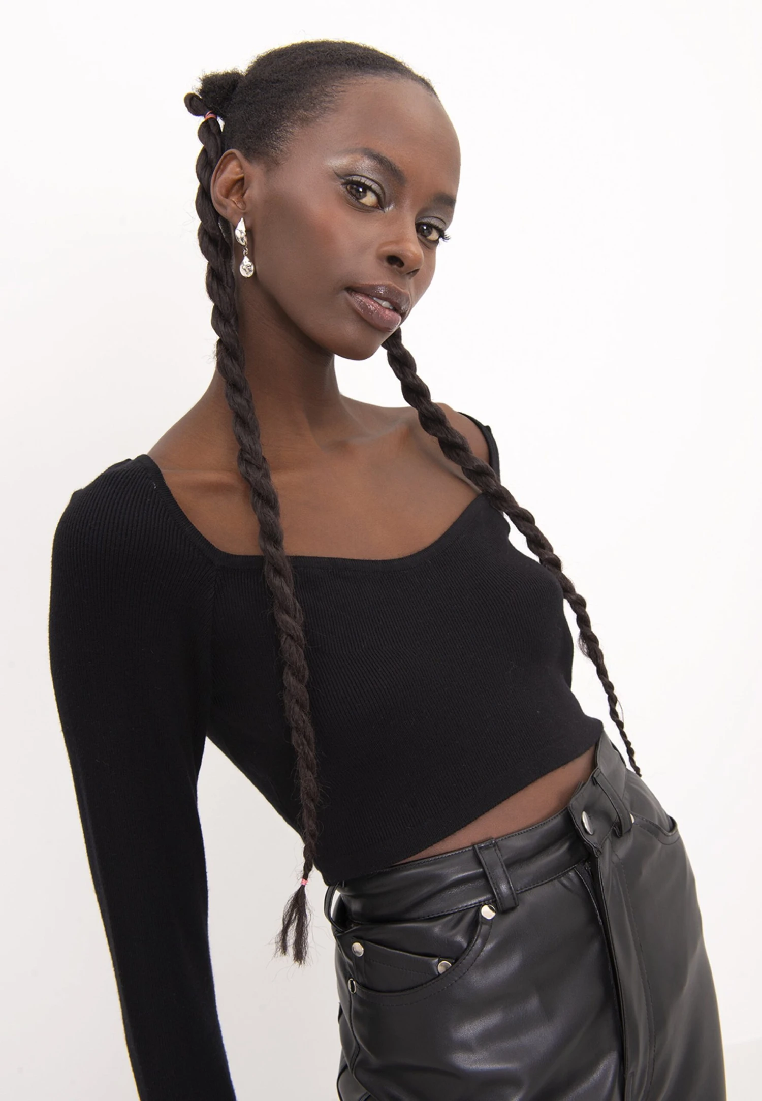 BSLERIDANIA - Stickad Tröja - Black 7 BSLERIDANIA - Stickad Tröja - Black - Bild 5