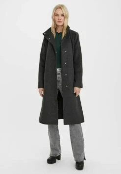 Vero ModaKlassisk Kappa / Rock - Dark Grey Melange