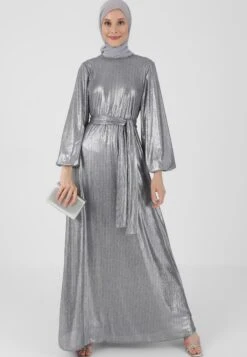 Vero Moda butik. 16 ModanisaÖZLEM SÜER X REFKA BALLOON SLEEVE SEQUIN - Festklänning - Metallic Grey