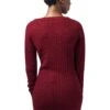 Urban ClassicsLADIES LONG WIDENECK SWEATER - Stickad Tröja - Burgundy