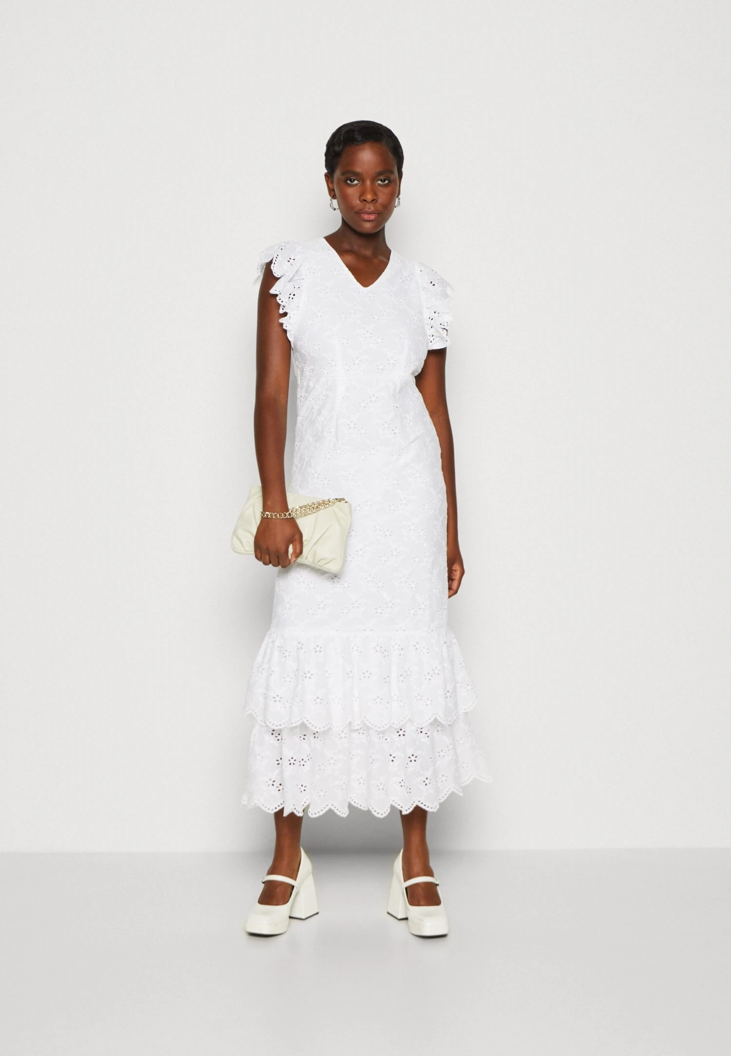 YASYASJENNA FRILL DRESS - Vardagsklänning - Star White 4 YASYASJENNA FRILL DRESS - Vardagsklänning - Star White - Bild 2