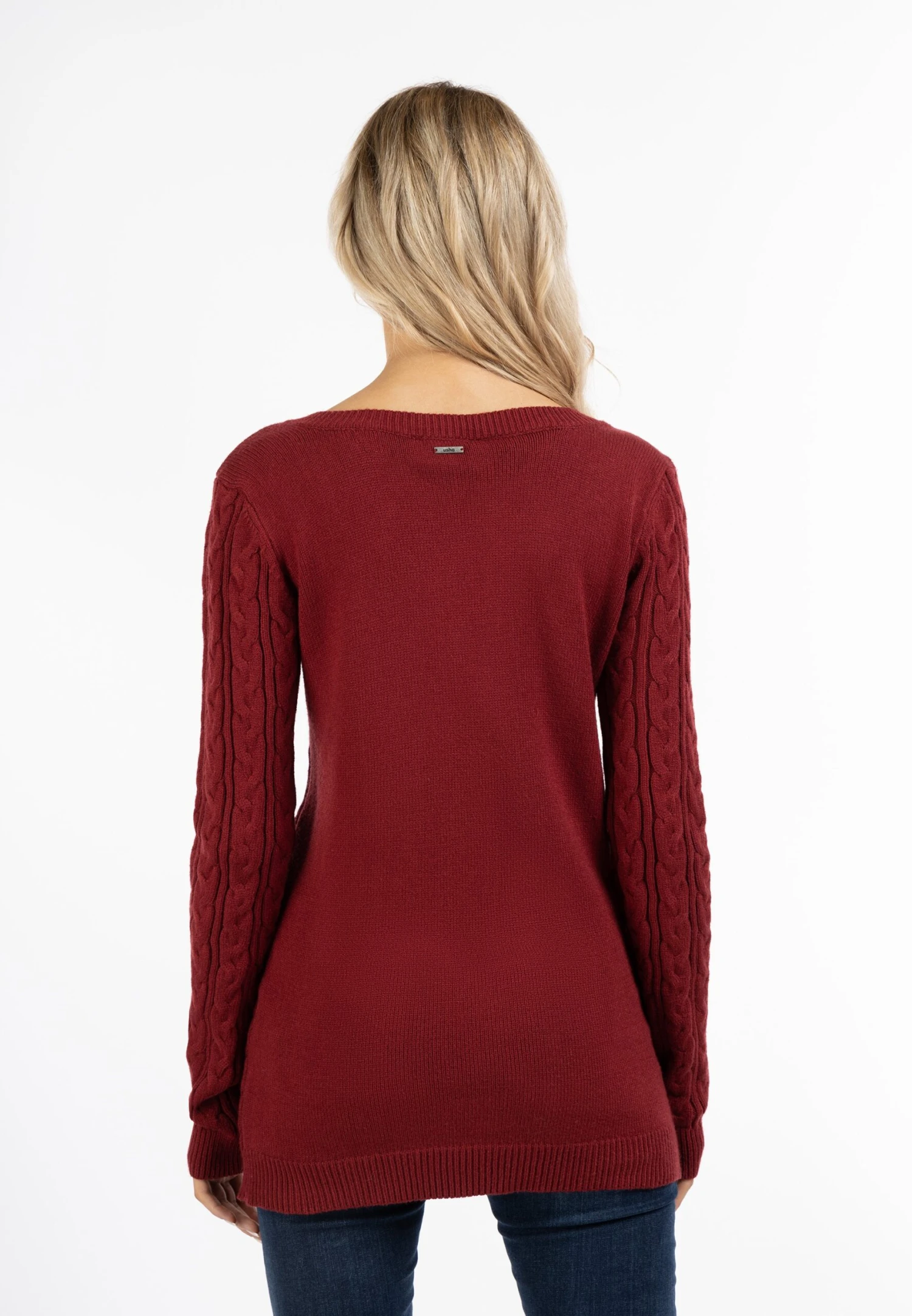 UshaStickad Tröja - Rot 5 UshaStickad Tröja - Rot - Bild 3