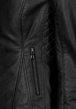 JCCMIT ZIERNÄHTEN UND HEMDKRAGEN ERIJONA - Skinnjacka - Black -Vero Moda butik. cebbeeed9802472fba6486d405286c62