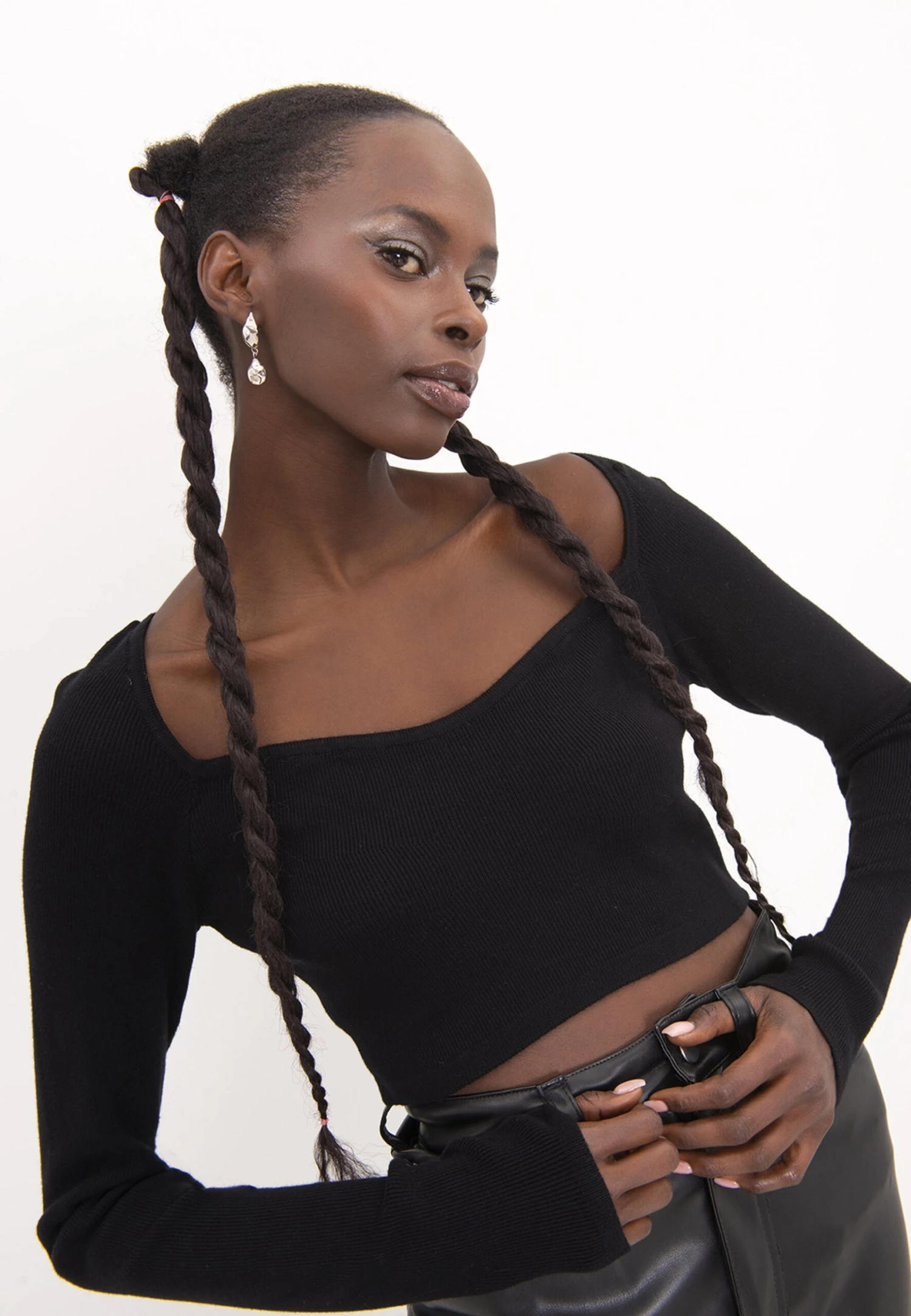 BSLERIDANIA - Stickad Tröja - Black 6 BSLERIDANIA - Stickad Tröja - Black - Bild 4