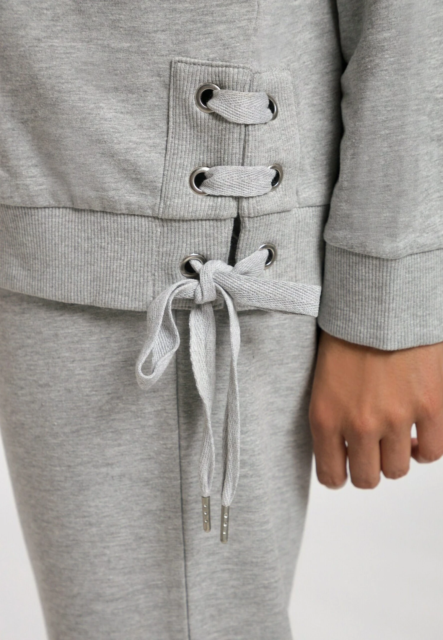 Ulla PopkenHOMEWEAR LANGE MOUWEN - Tröja Med Dragkedja - Lichtgrijs Melange 5 Ulla PopkenHOMEWEAR LANGE MOUWEN - Tröja Med Dragkedja - Lichtgrijs Melange - Bild 3