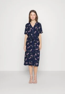 Vero Moda PetiteVMVICA SHIRT DRESS - Skjortklänning - Dark Blue Deinim