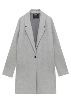 PULL & BEAR PULL&BEARFELT TEXTURE WITH BUTTON - Kort Kappa / Rock - Grey -Vero Moda butik. f2cc07a1ca56406daf53fa87bb7db200