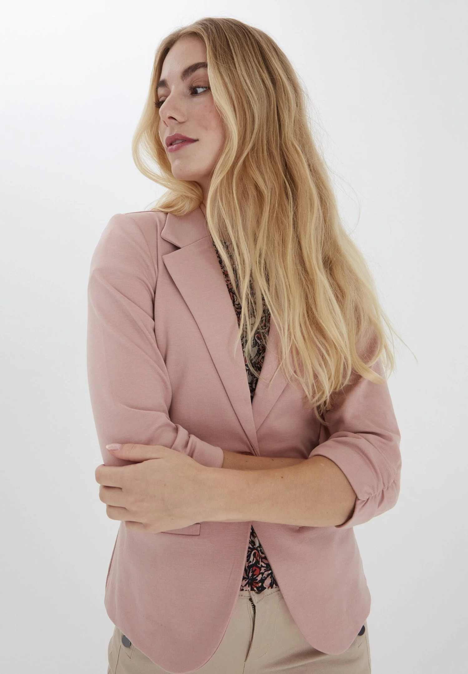 FransaBlazer - Misty Rose 3 FransaBlazer - Misty Rose