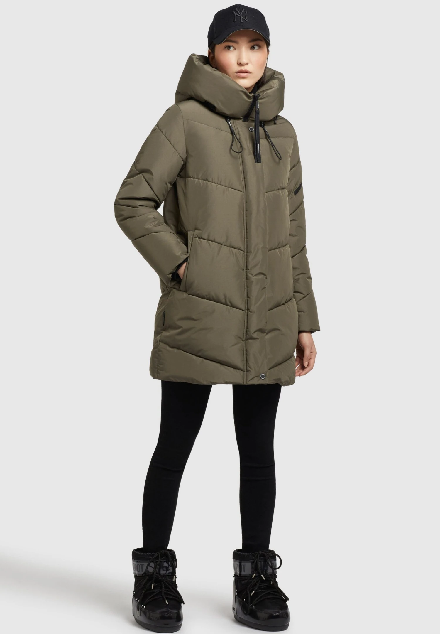 KhujoJORDIS 4 - Vinterkappa /-rock - Khaki Grün 4 KhujoJORDIS 4 - Vinterkappa /-rock - Khaki Grün - Bild 2